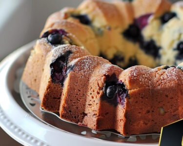 Blueberry Sour Cream Coffee Cake prepared at home with simple ingredients and clear steps.