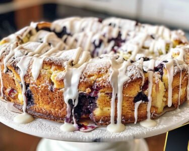Blueberry Cream Cheese Coffee Cake prepared at home with simple ingredients and clear steps.