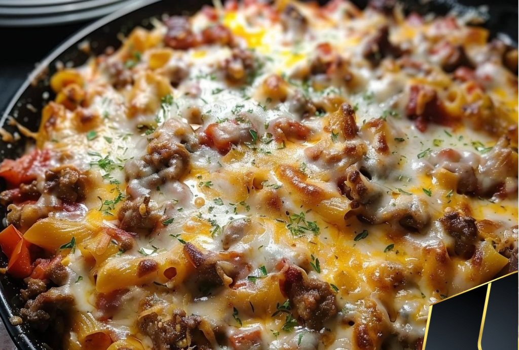 Simple Baked Beef and Pasta Casserole