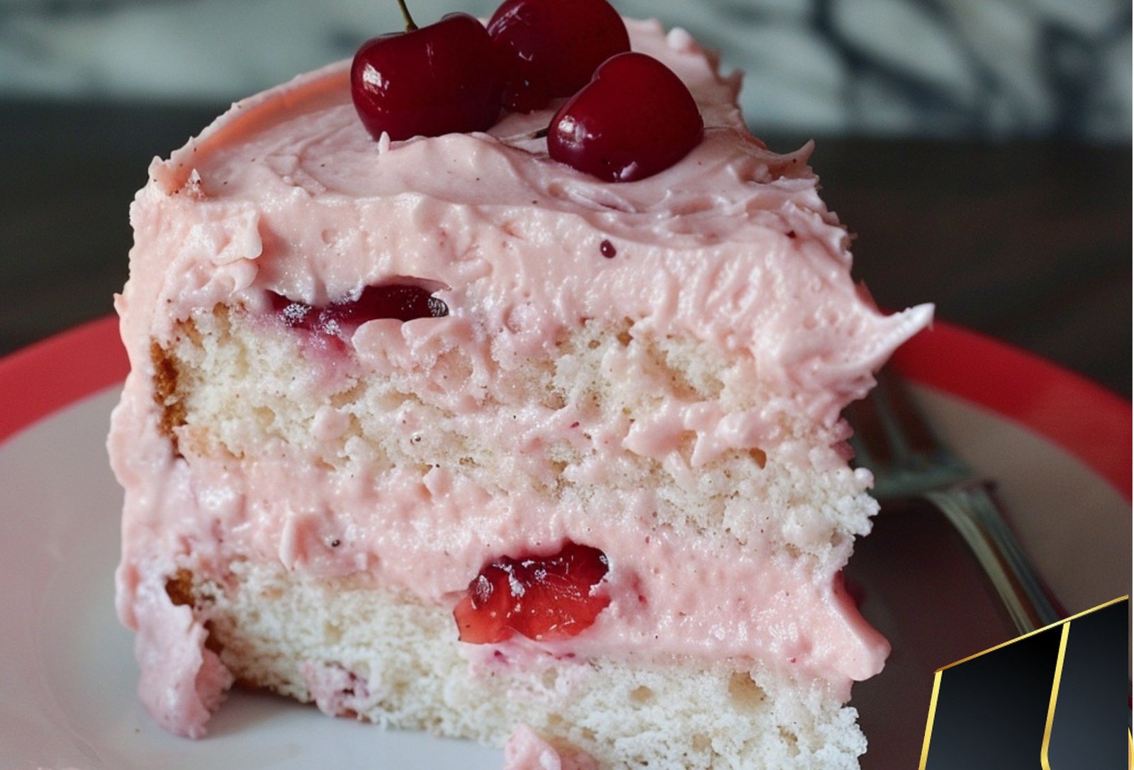 Cherry Layer Cake with Cherry Cream Cheese Frosting