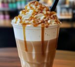 Caramel Frappuccino Now you can make your favorite Starbucks Frappuccino at home! Caramel syrup meets coffee