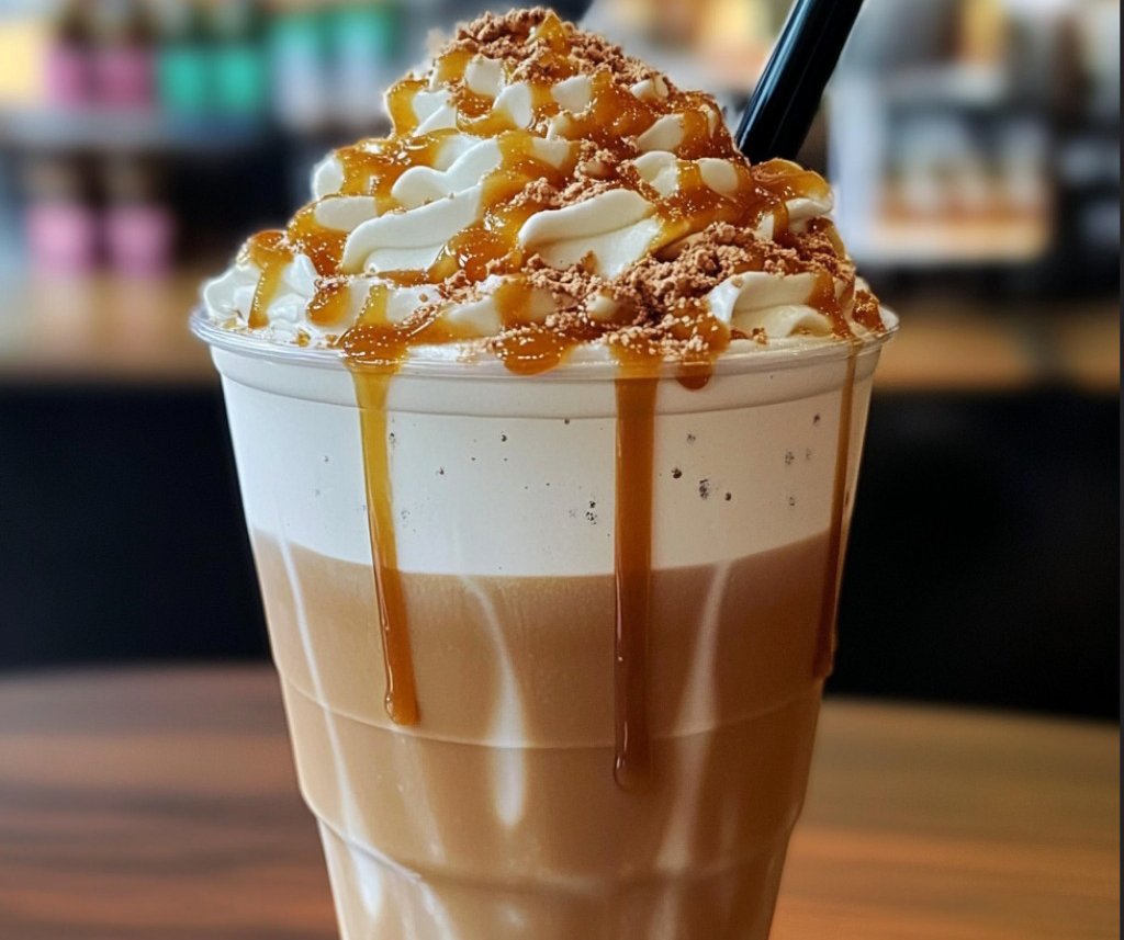 Caramel Frappuccino Now you can make your favorite Starbucks Frappuccino at home! Caramel syrup meets coffee, milk, and …