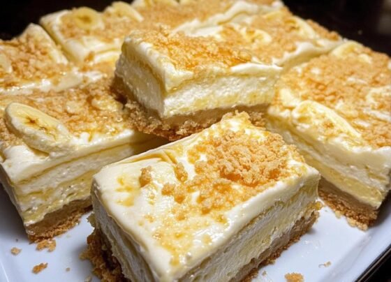 Banana Pudding Cheesecake Bars prepared at home with simple ingredients and clear steps.