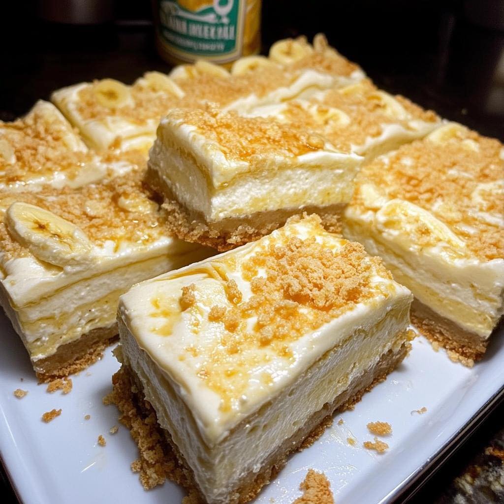 Banana Pudding Cheesecake Bars