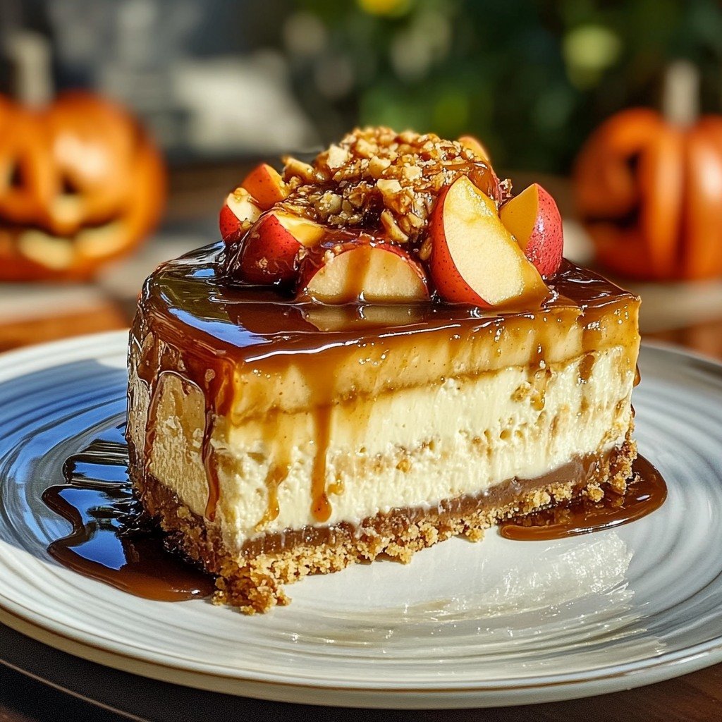 Gourmet Caramel Apple Cheesecake Extravaganza