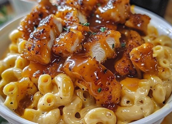 Honey Pepper Chicken Mac and Cheese prepared at home with simple ingredients and clear steps.