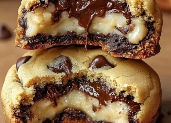 Cheesecake Stuffed Chocolate Chip Cookies prepared at home with simple ingredients and clear steps.