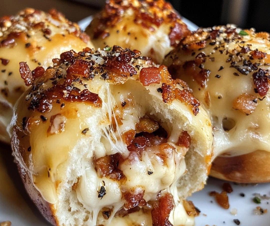 Bacon Cheeseburger Garlic Bombs