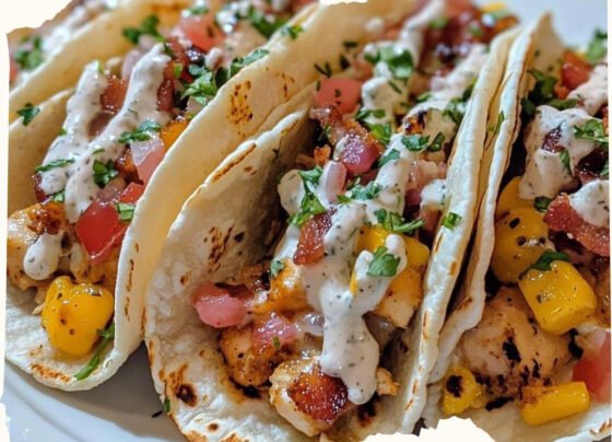 Bacon Ranch Chicken Tacos prepared at home with simple ingredients and clear steps.
