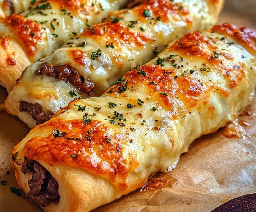 Philly Cheesesteak Stuffed Cheesy Breadsticks