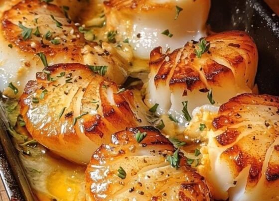 Garlic Butter Baked Scallops prepared at home with simple ingredients and clear steps.