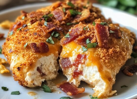 Cheesy Bacon Dorito Crusted Chicken Recipe prepared at home with simple ingredients and clear steps.