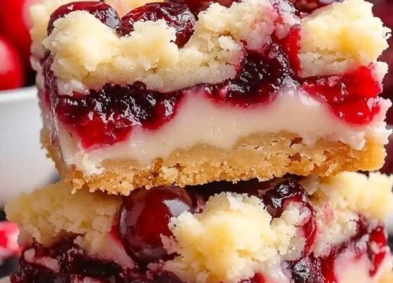 Christmas Cherry Cheesecake Bars prepared at home with simple ingredients and clear steps.