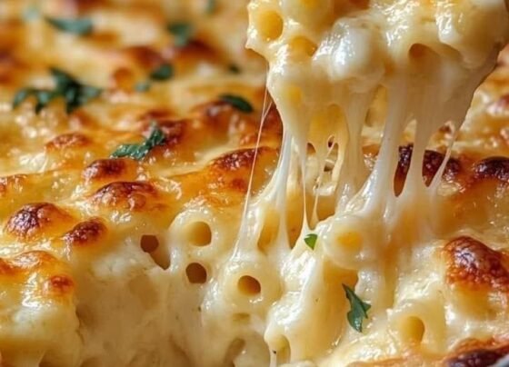 Four Cheese Baked Macaroni prepared at home with simple ingredients and clear steps.