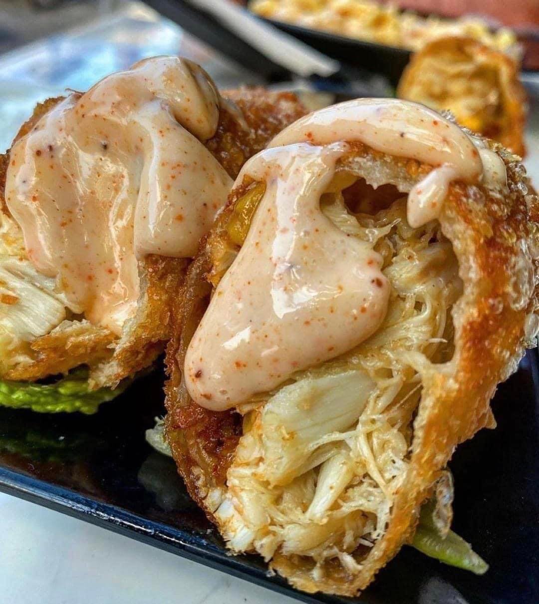 These Crab Stuffed Egg Rolls were Legendary