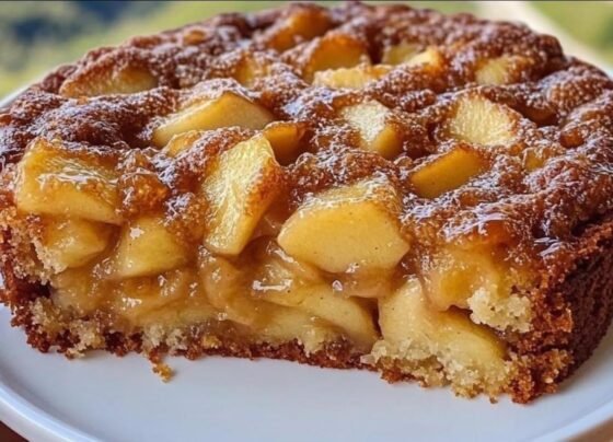 My mom used to make this Swedish Apple Cake for family gatherings