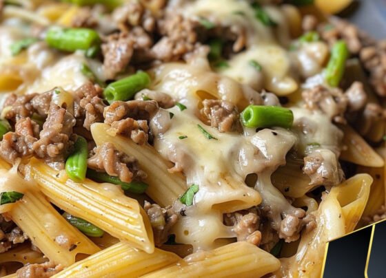 Philly Cheesesteak Pasta prepared at home with simple ingredients and clear steps.