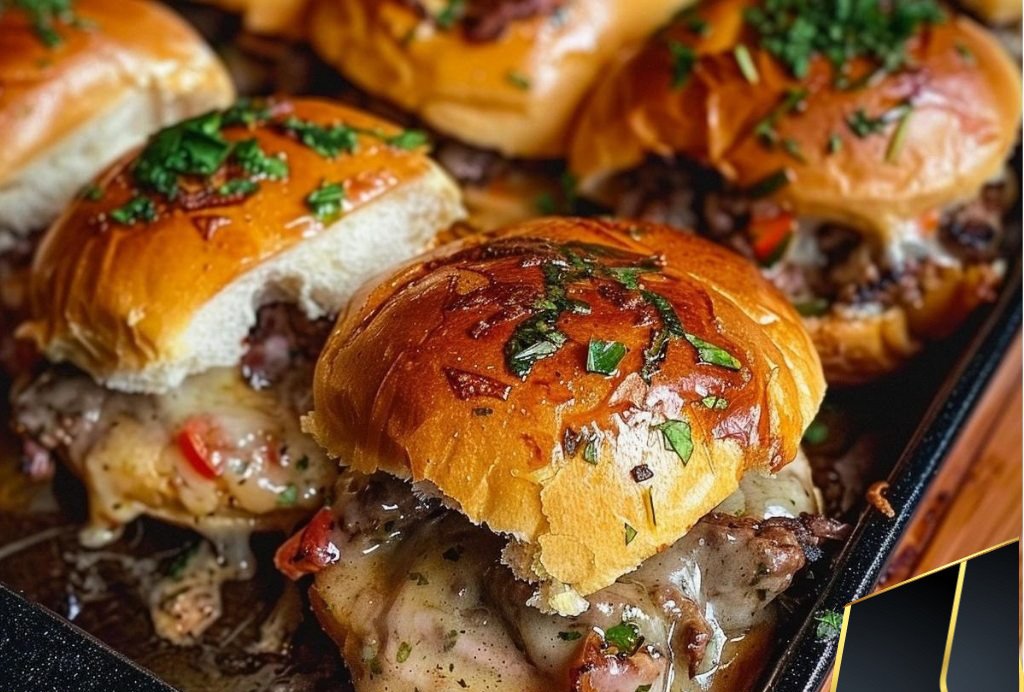 Easy Philly Cheesesteak Sliders