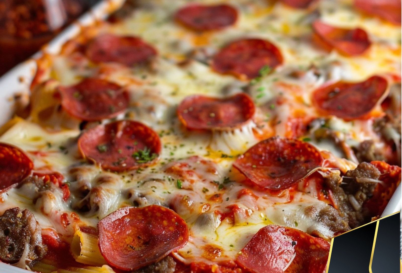 Pepperoni Pizza Casserole