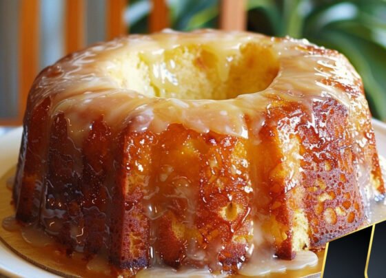 Pineapple Glazed Poke Cake prepared at home with simple ingredients and clear steps.