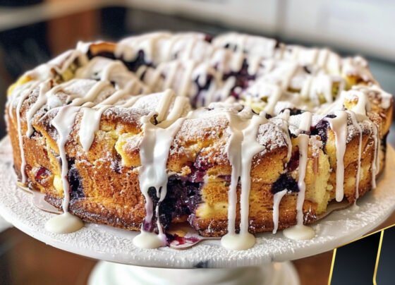Blueberry Cream Cheese Coffee Cake prepared at home with simple ingredients and clear steps.