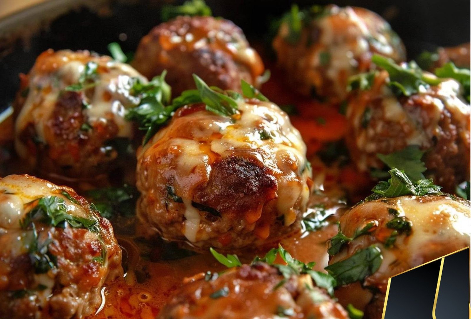 Smoked Mozzarella Stuffed Meatballs