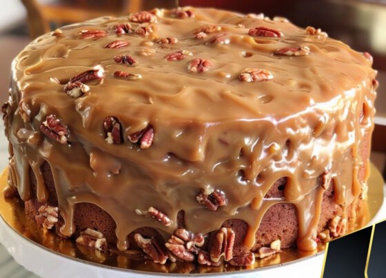 Pecan Praline Cake prepared at home with simple ingredients and clear steps.