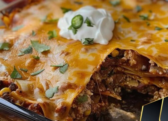 Taco Lasagna Recipe prepared at home with simple ingredients and clear steps.