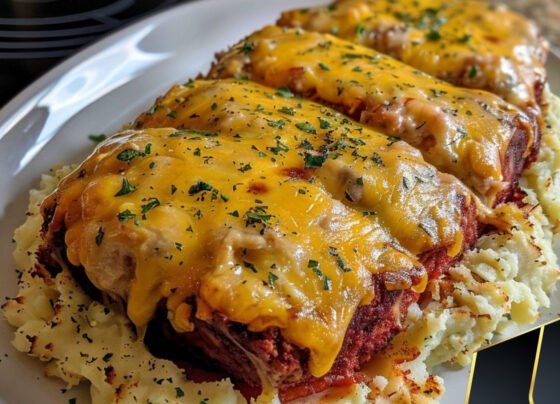 Meatloaf with Mashed Potatoes and Cheese prepared at home with simple ingredients and clear steps.
