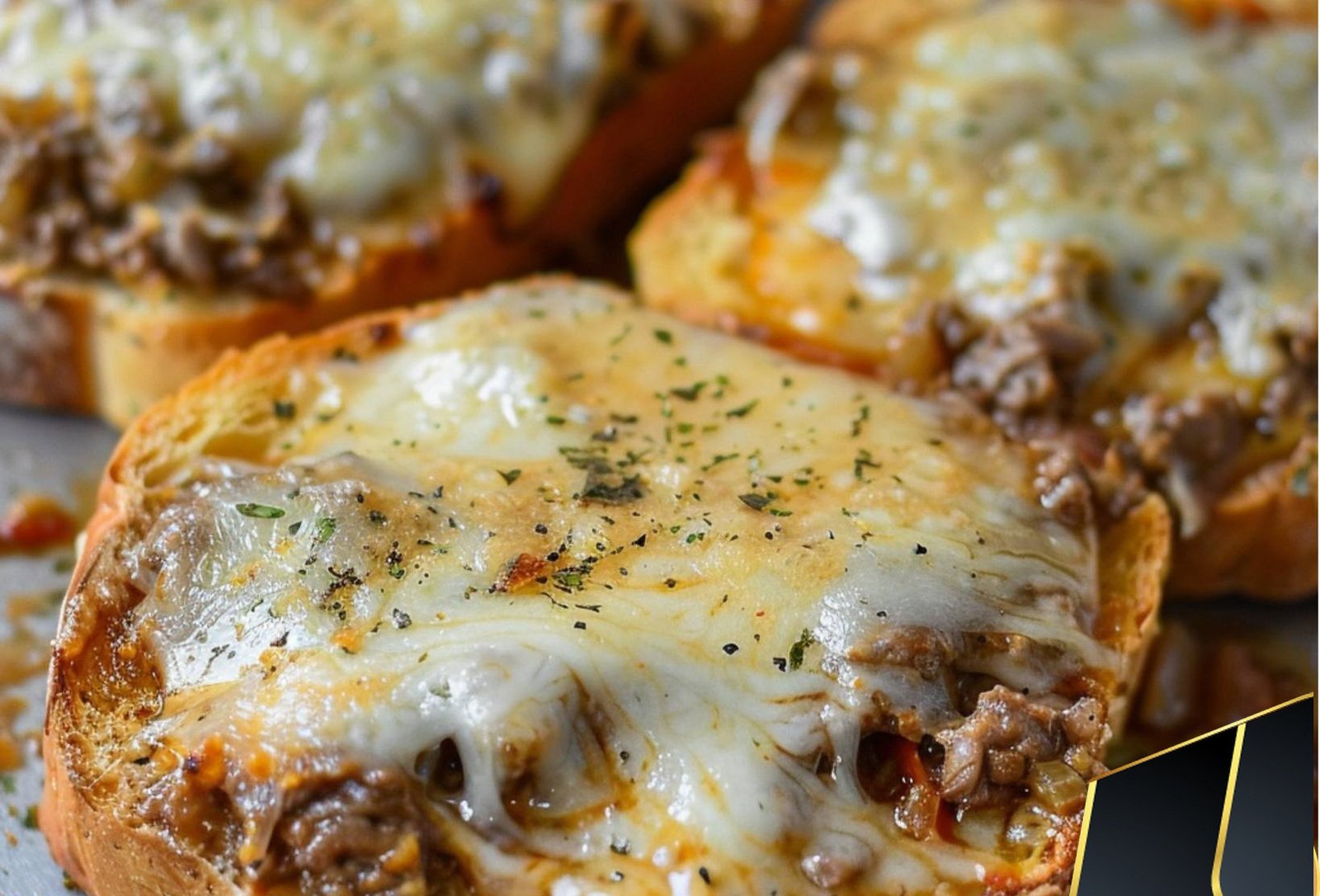 Steak and Cheese Garlic Toast