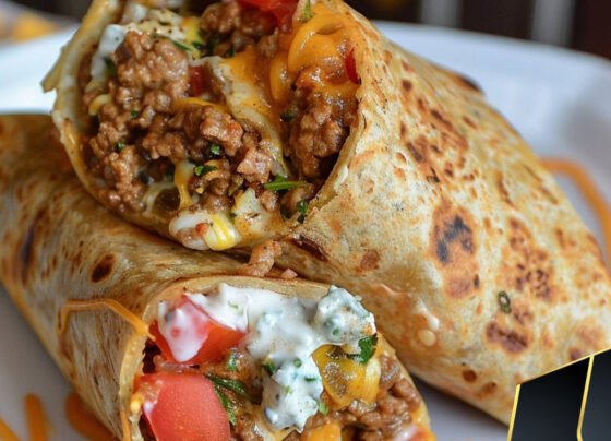 Nacho Cheese Beef Wrap prepared at home with simple ingredients and clear steps.