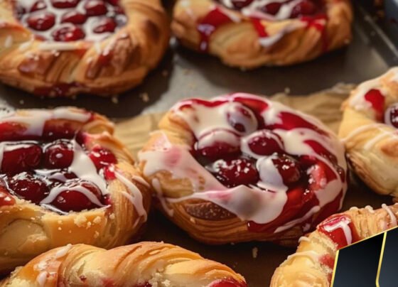 Mini Cherry Cheese Danishes prepared at home with simple ingredients and clear steps.