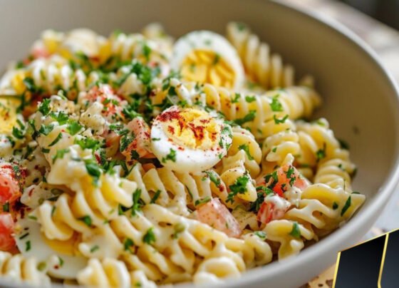 Deviled Egg Pasta Salad prepared at home with simple ingredients and clear steps.