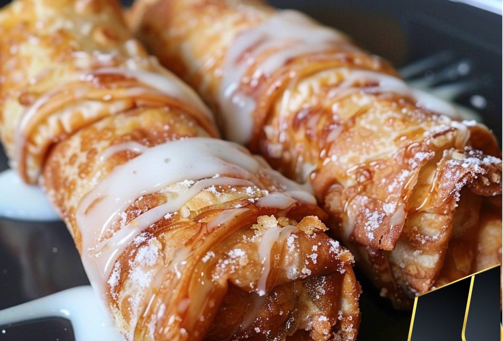 Peach Cobbler Egg Rolls