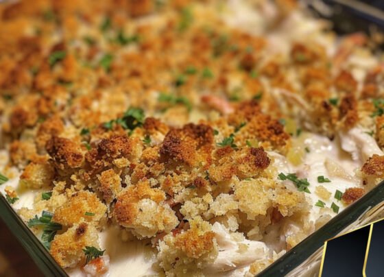 Rotisserie Chicken and Stuffing Casserole prepared at home with simple ingredients and clear steps.