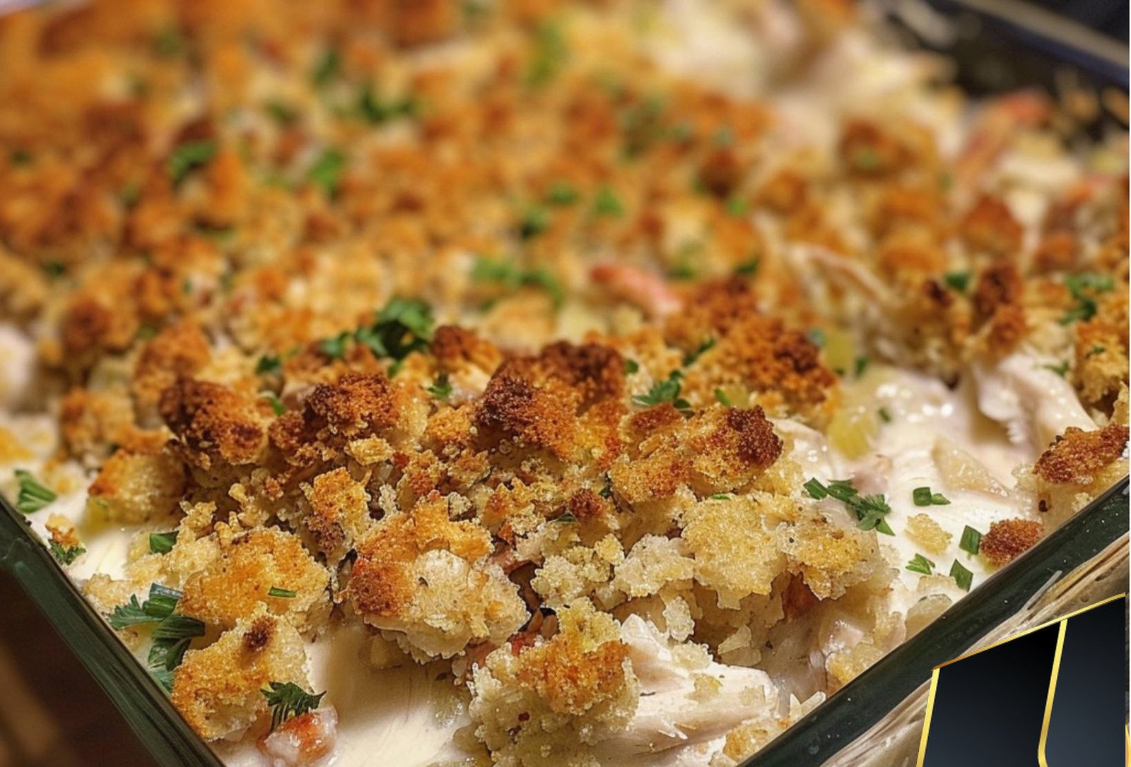 Rotisserie Chicken and Stuffing Casserole
