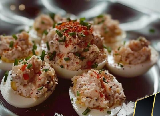 Tuna stuffed deviled eggs prepared at home with simple ingredients and clear steps.