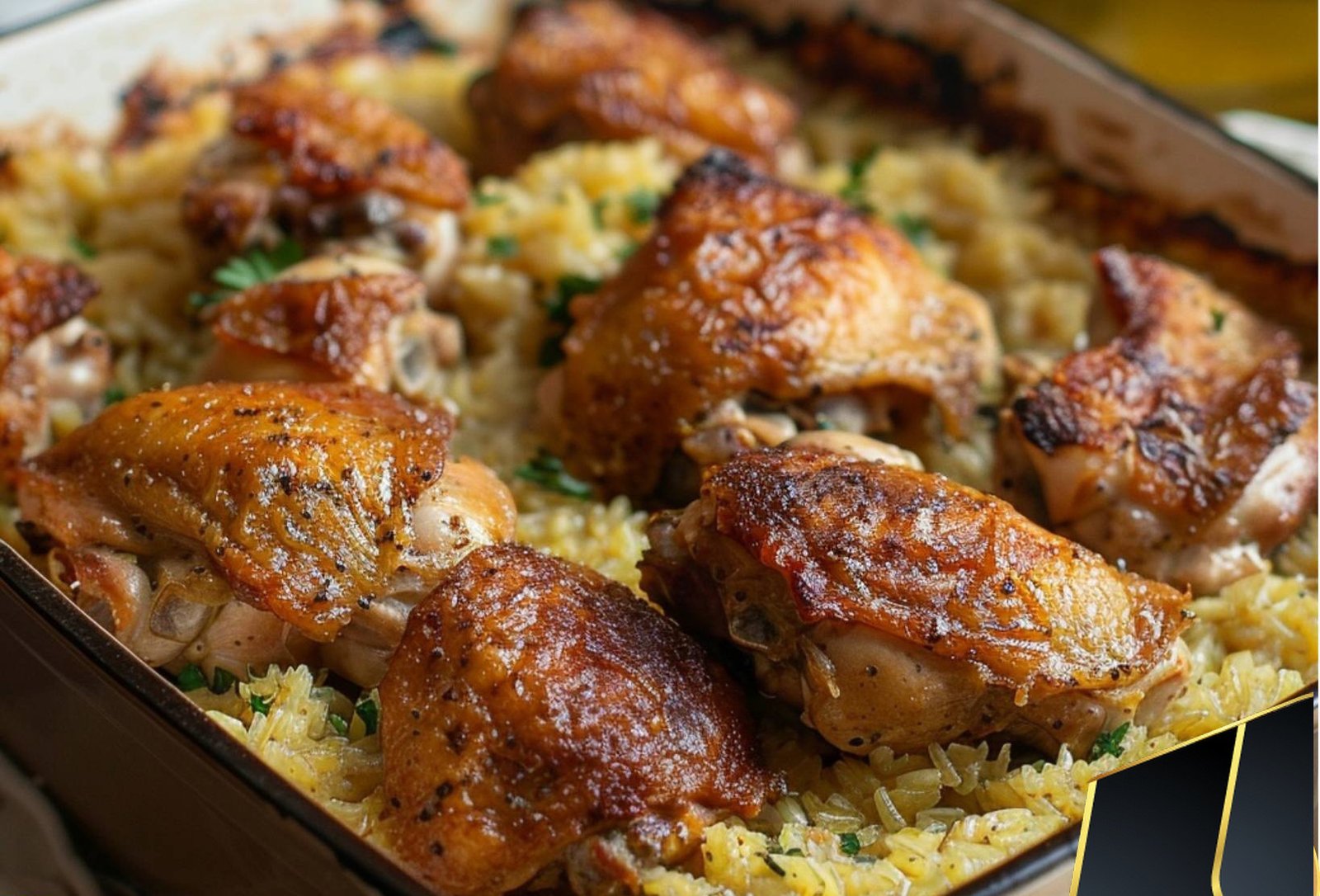 Oven Baked Chicken and Rice
