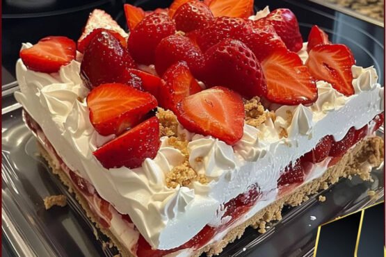 Strawberry Cream Cheese Icebox Cake Recipe prepared at home with simple ingredients and clear steps.