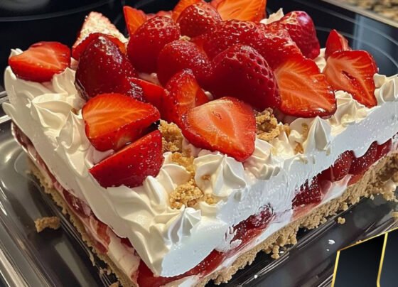 Strawberry Cream Cheese Icebox Cake Recipe prepared at home with simple ingredients and clear steps.
