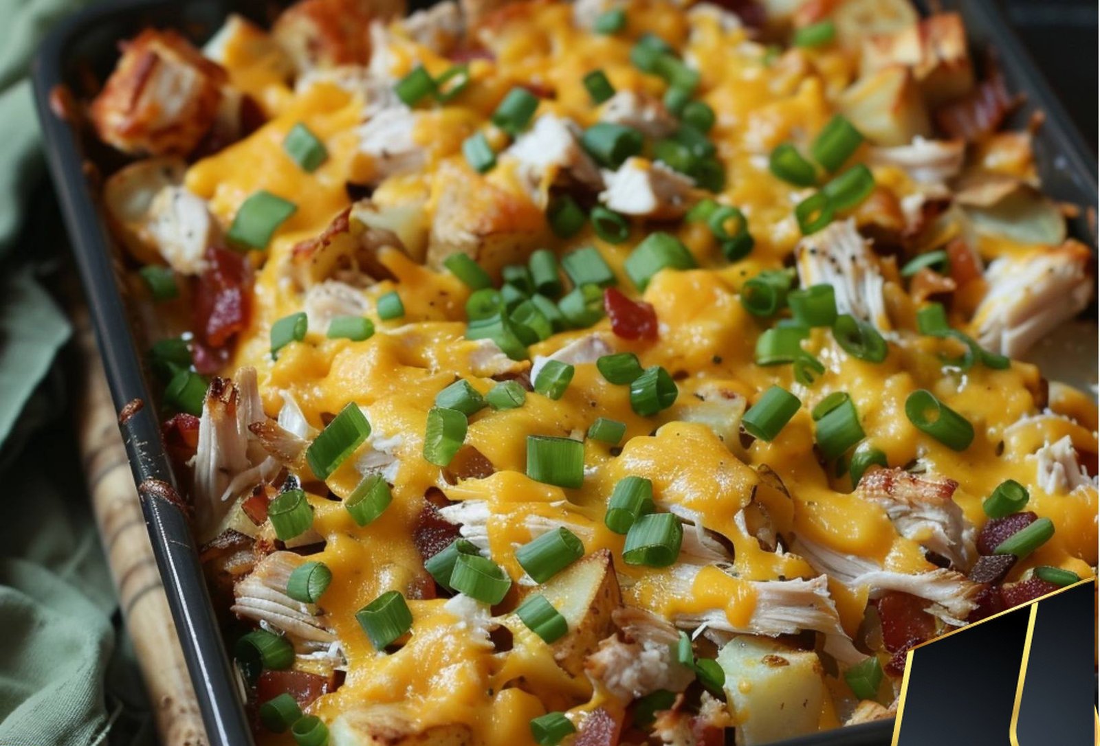 Loaded Baked Potato And Chicken Casserole