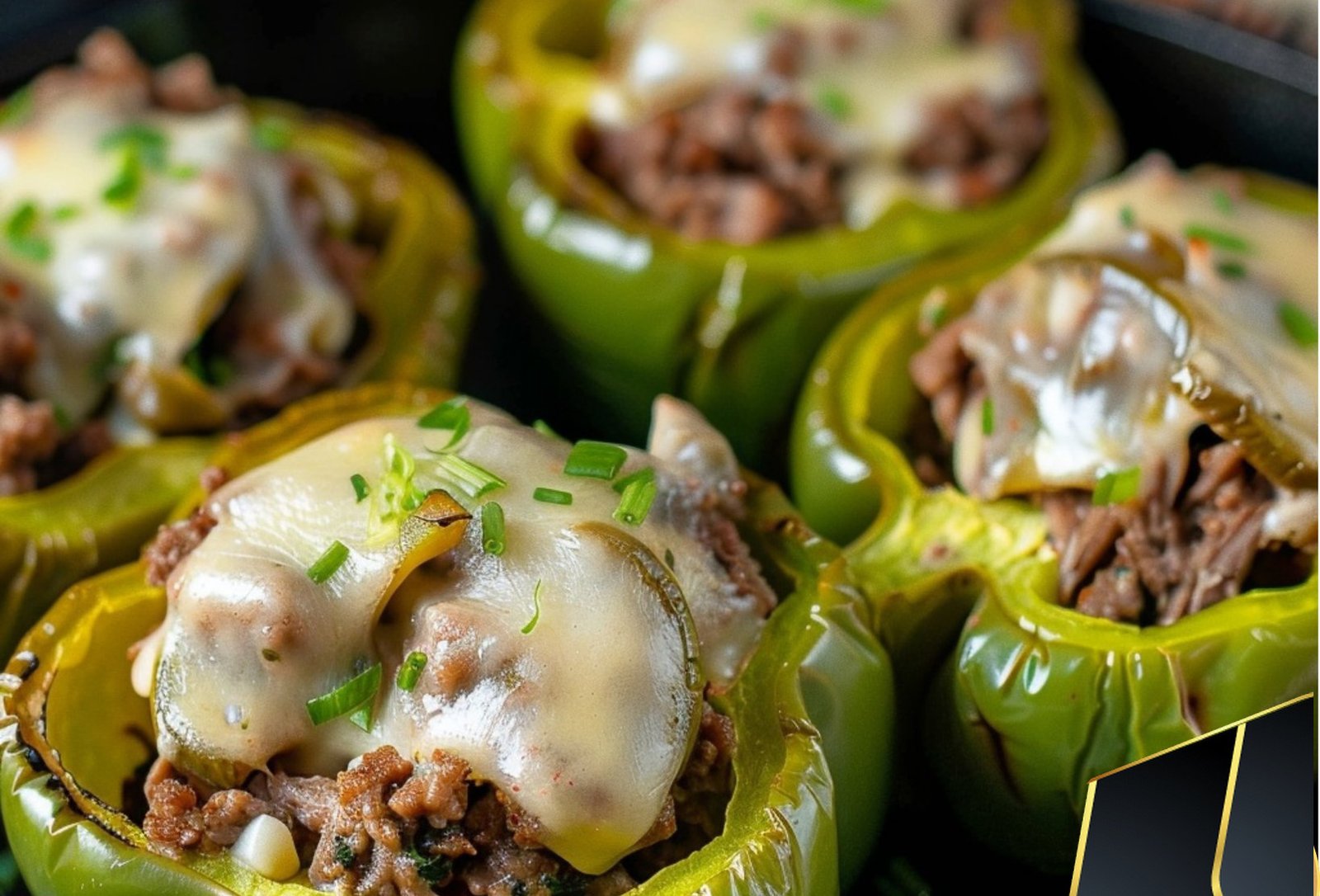 Easiest Philly Cheesesteak Stuffed Peppers
