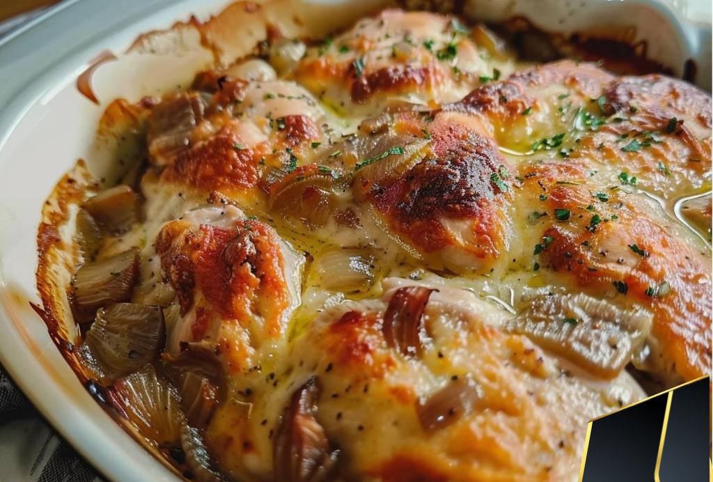 French Onion Chicken Bake