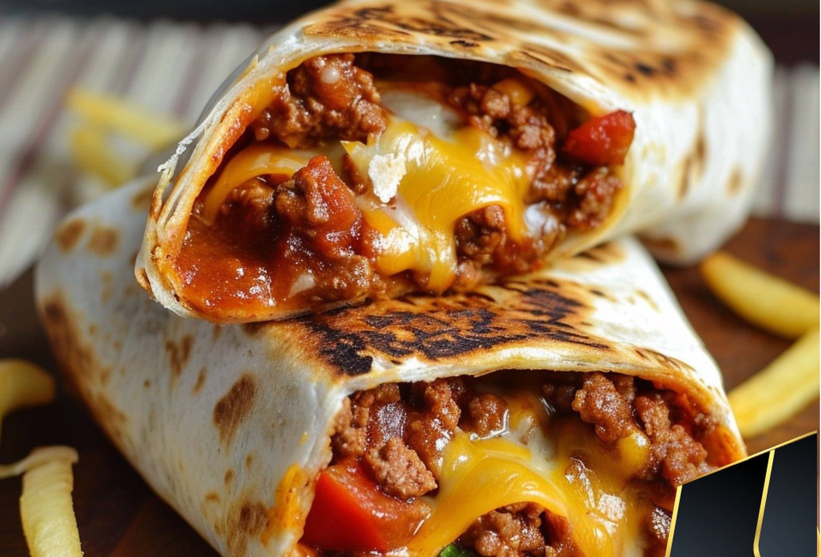Sloppy Joe Grilled Burritos