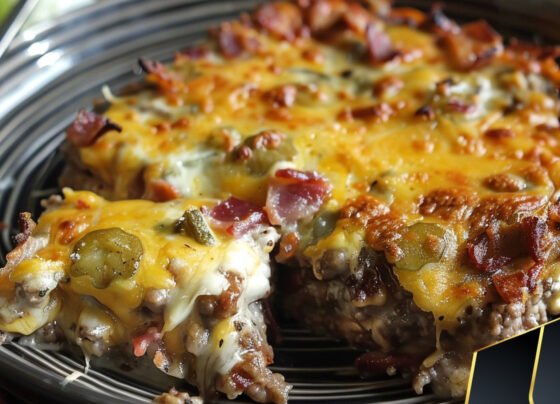 Low-Carb Bacon Cheeseburger Casserole prepared at home with simple ingredients and clear steps.