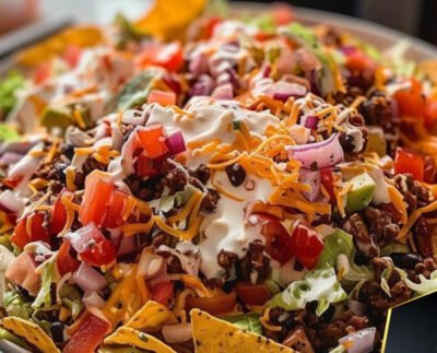 Doritos Taco Salad Recipe prepared at home with simple ingredients and clear steps.