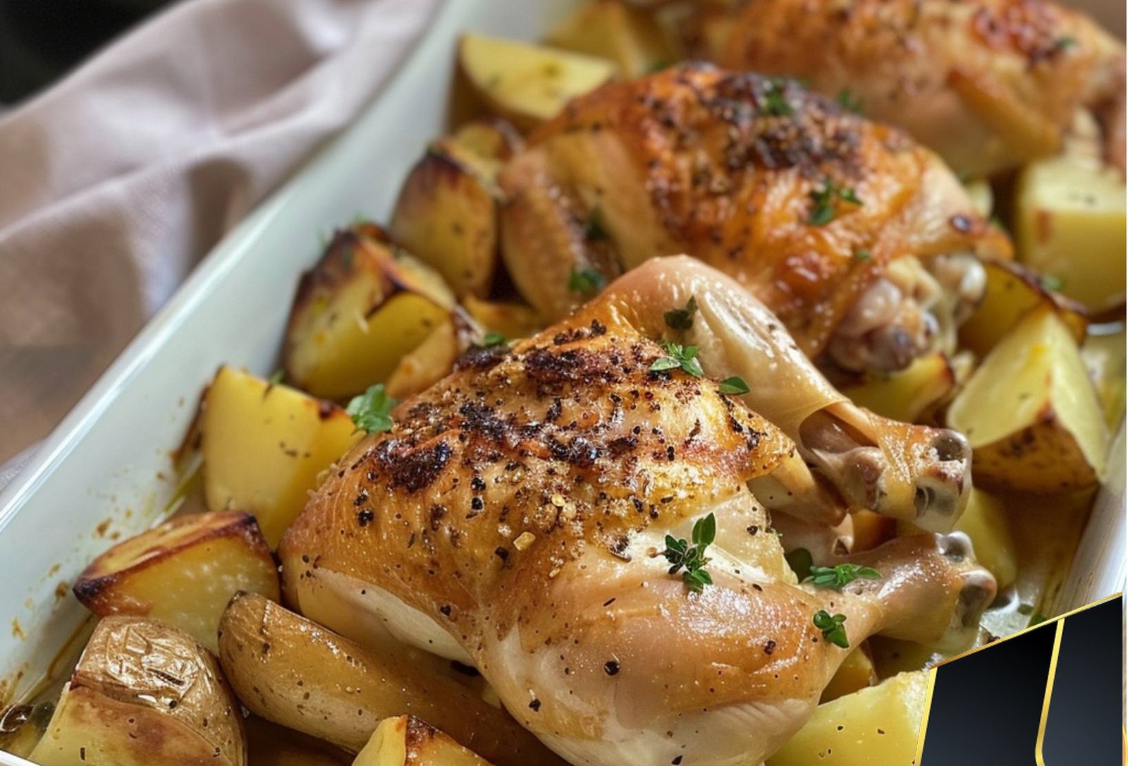 Garlic Roasted Chicken and Potatoes