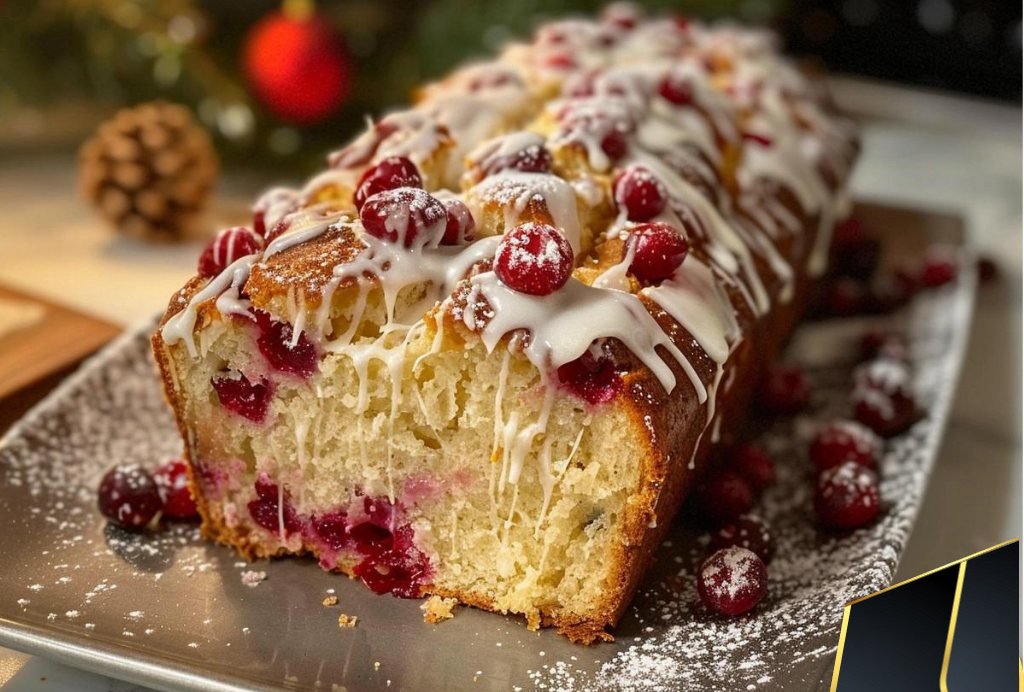 Cranberry Orange Bread with Simple Glaze