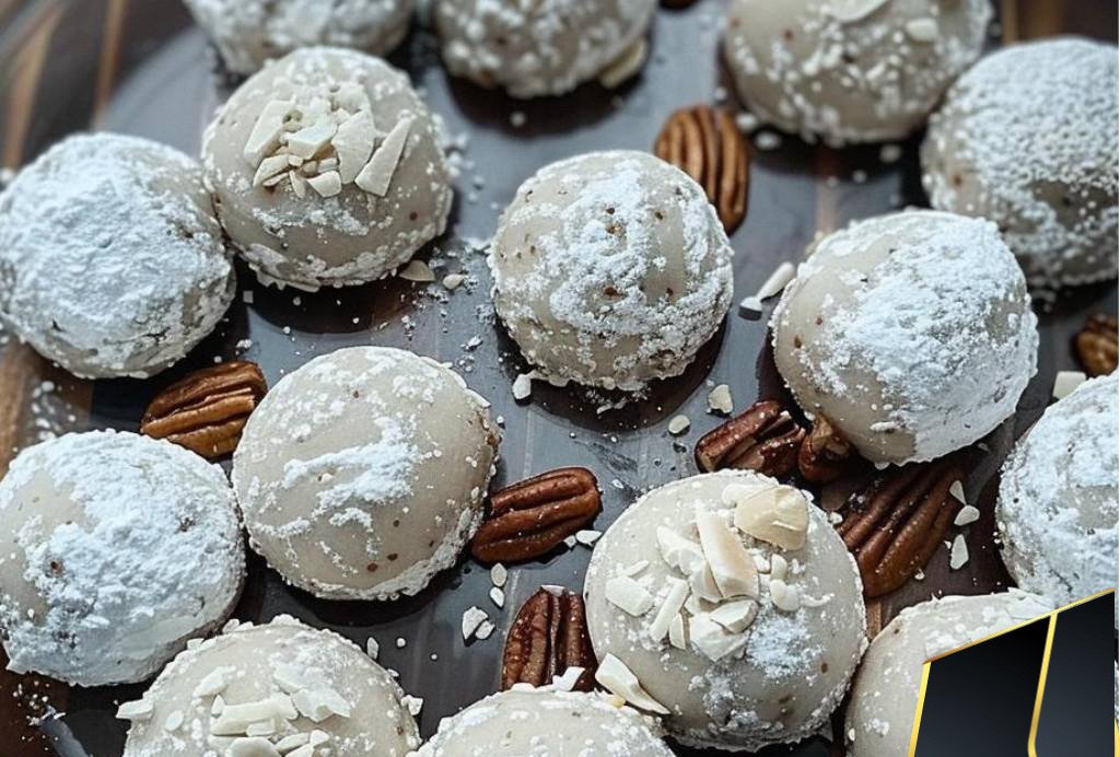 Buttery Pecan Snowball Cookies
