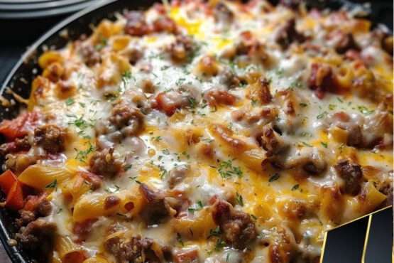 Simple Baked Beef and Pasta Casserole prepared at home with simple ingredients and clear steps.